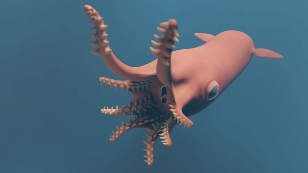 squid in the ocean